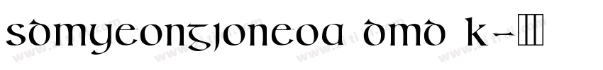 SDMyeongjoNeoa dMd K字体转换